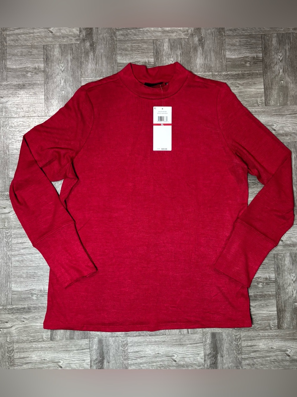 Rafaella Long Sleeve Pullover Top Size XL